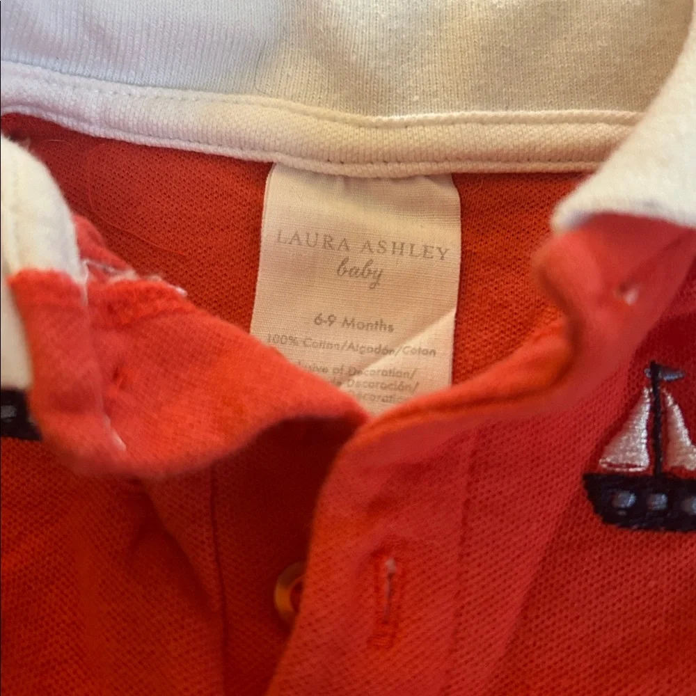 Nautical Red Sailboat Kids One Piece